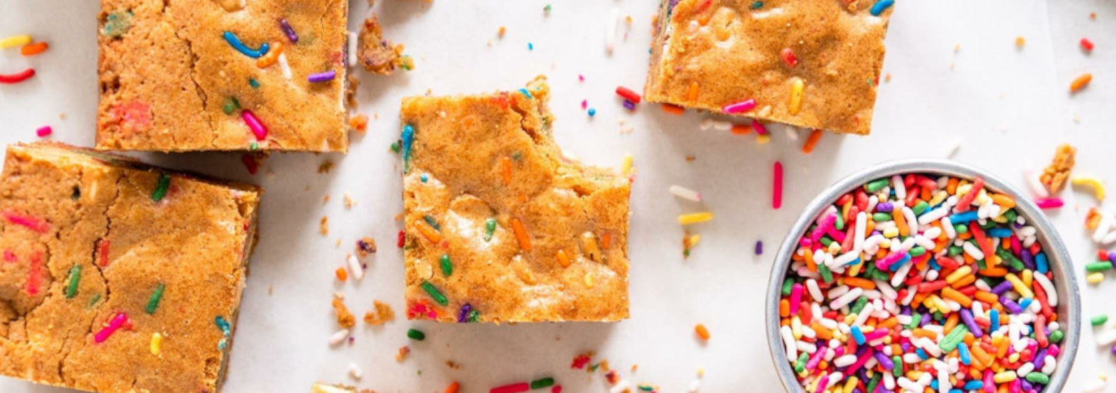 Esto es azúcar - Receta: Blondies de Cumpleaños...